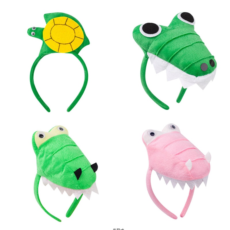 Cosplay Prop Bow - Hayvan Timsah Dinozor Kaplumbağa Kafa Bandı