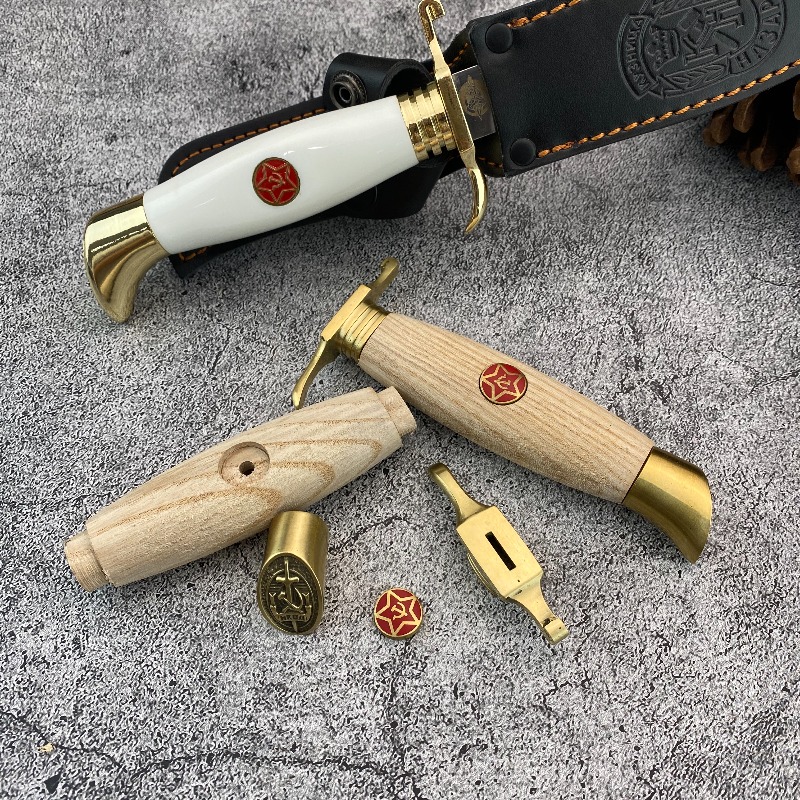 Craft Knife Set - Rusya Federasyonu Doğal Masif Ahşap Saplı
