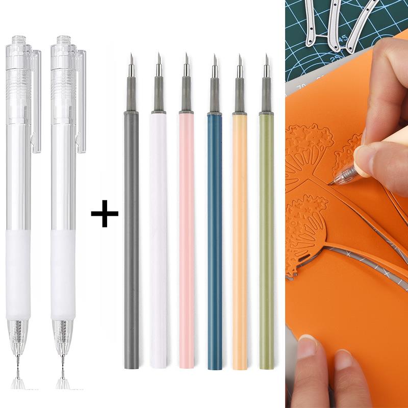Craft Knife Set - 2 + 6 adet bıçak kalem
