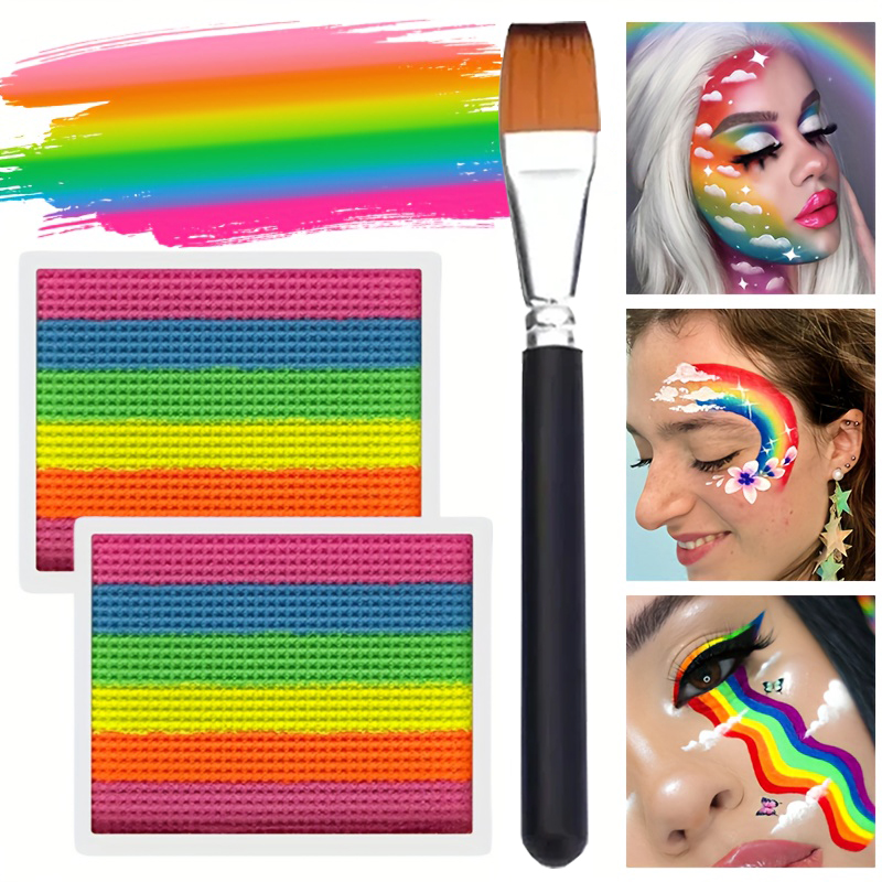 Cosplay Prop Paint - Gökkuşağı Yüz ve Vücut Boya Seti-2