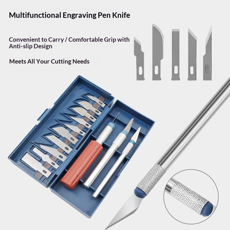 Craft Knife Set - 13 Parçalı Çok Fonksiyonlu Kesici Gravür
