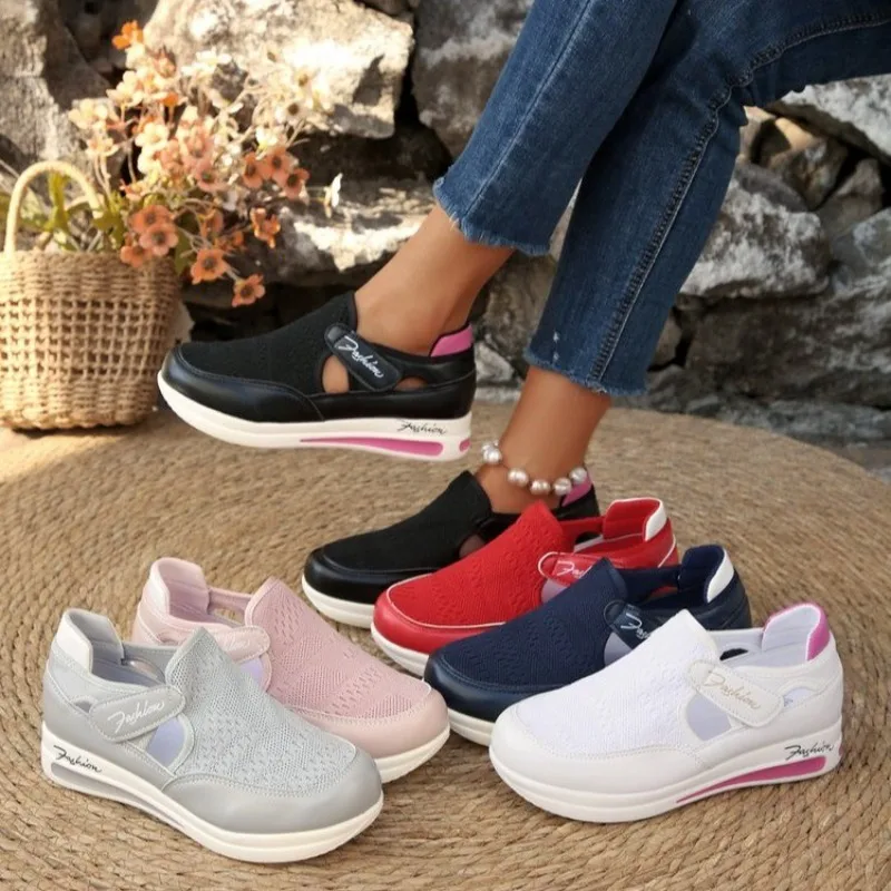Kadın Platform Slip-on Spor Ay - Velcro Hook Loop incelemesi ve fiyatı