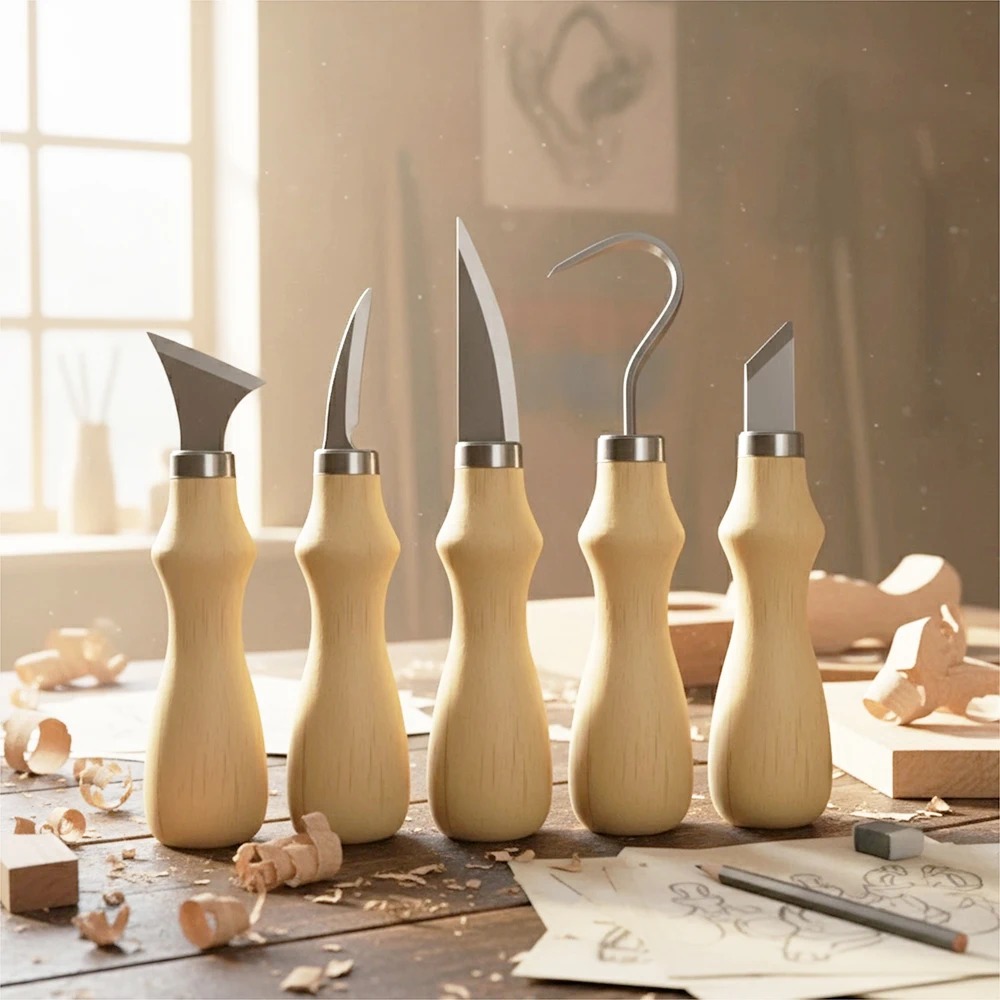 5 adet ahşap oyma alet takımı, - Craft Knife Set incelemesi ve fiyatı
