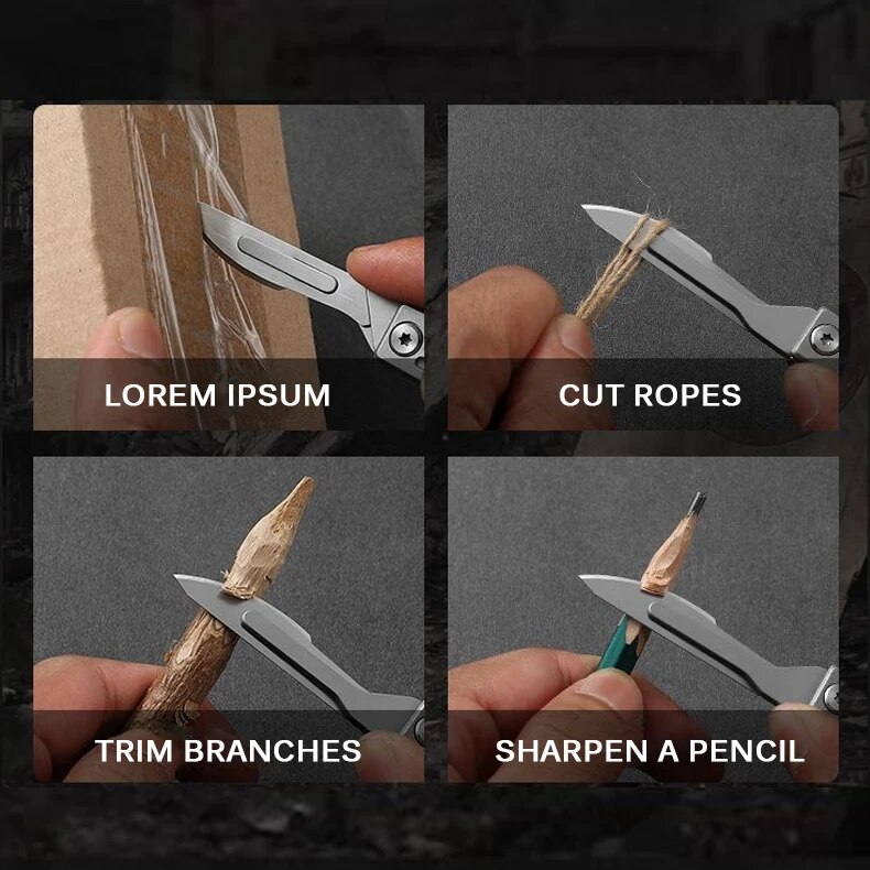 Katlanır Bıçak Paslanmaz Çelik - Craft Knife Set incelemesi ve fiyatı