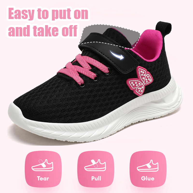 Kızlar spor koşu ayakkabıları  - Velcro Hook Loop incelemesi ve fiyatı
