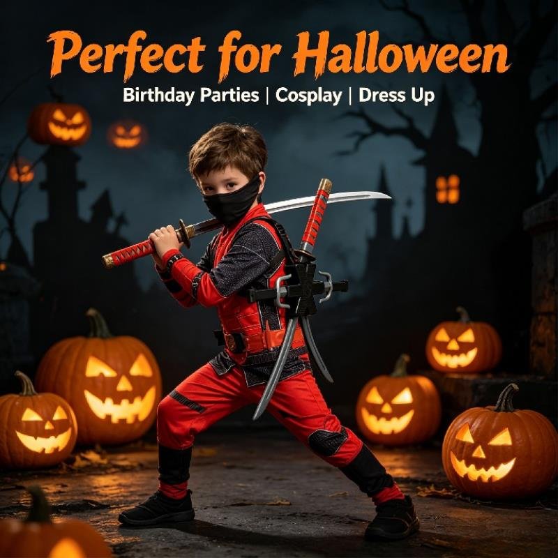 Cadılar Bayramı 1:1 Ninja Seti - Cosplay Prop Knife incelemesi ve fiyatı