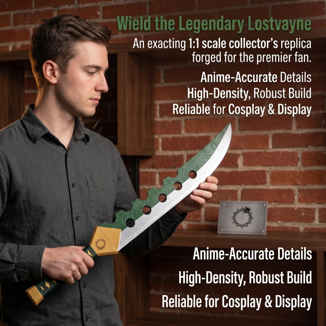 28 inç Yedi Ölümcül Günah Meli - Cosplay Prop Katana incelemesi ve fiyatı