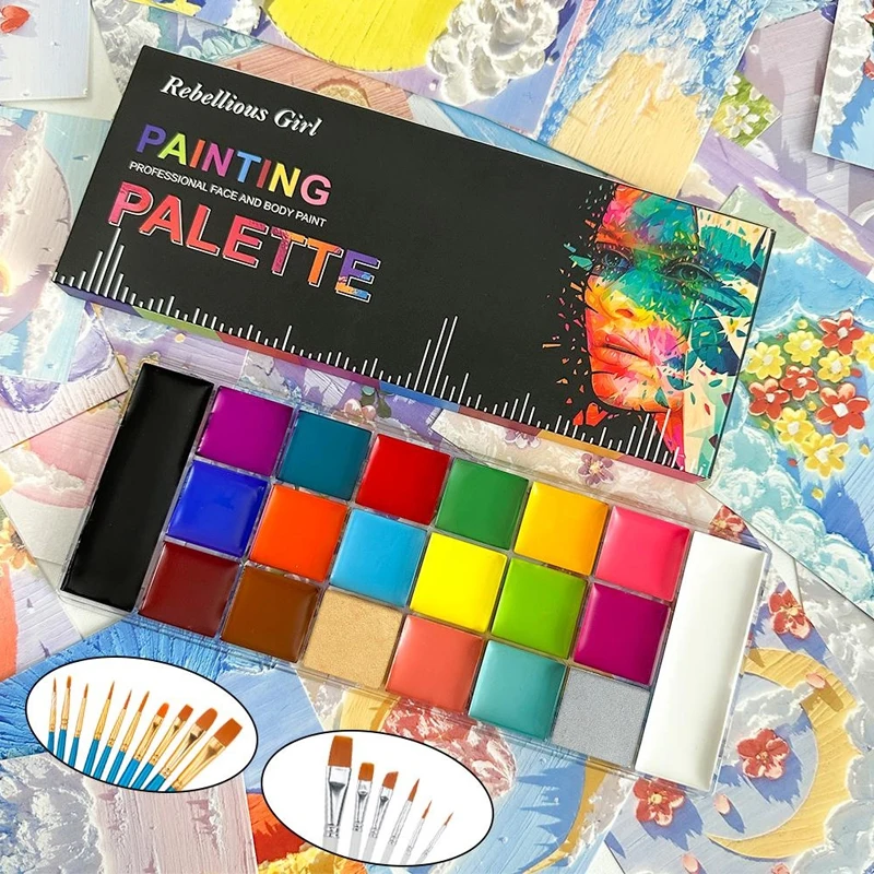 20 Renk Yüz Vücut Yağlıboya Bo - Cosplay Prop Paint incelemesi ve fiyatı